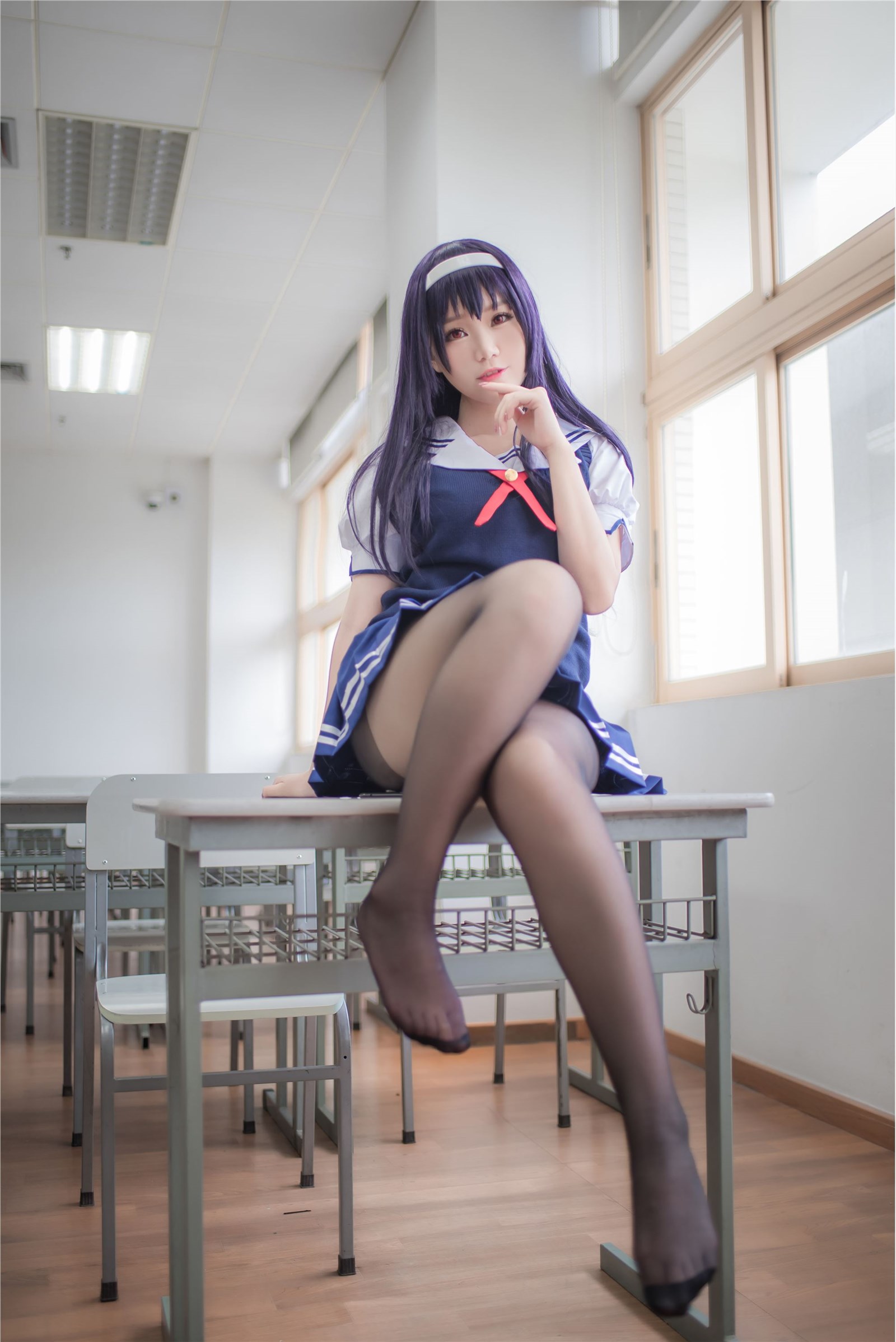 Platinum saki - JK school uniform(7)